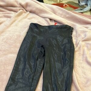 Spank faux leather leggings mint condition